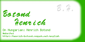 botond henrich business card